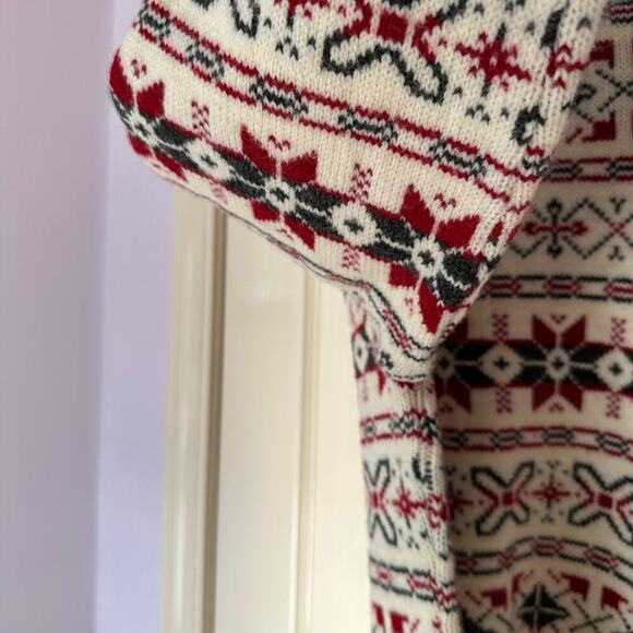 Thane Vintage Knit Crewneck Sweater Size M 100% Orlon Acrylic Snowflake Pattern - Picture 7 of 7